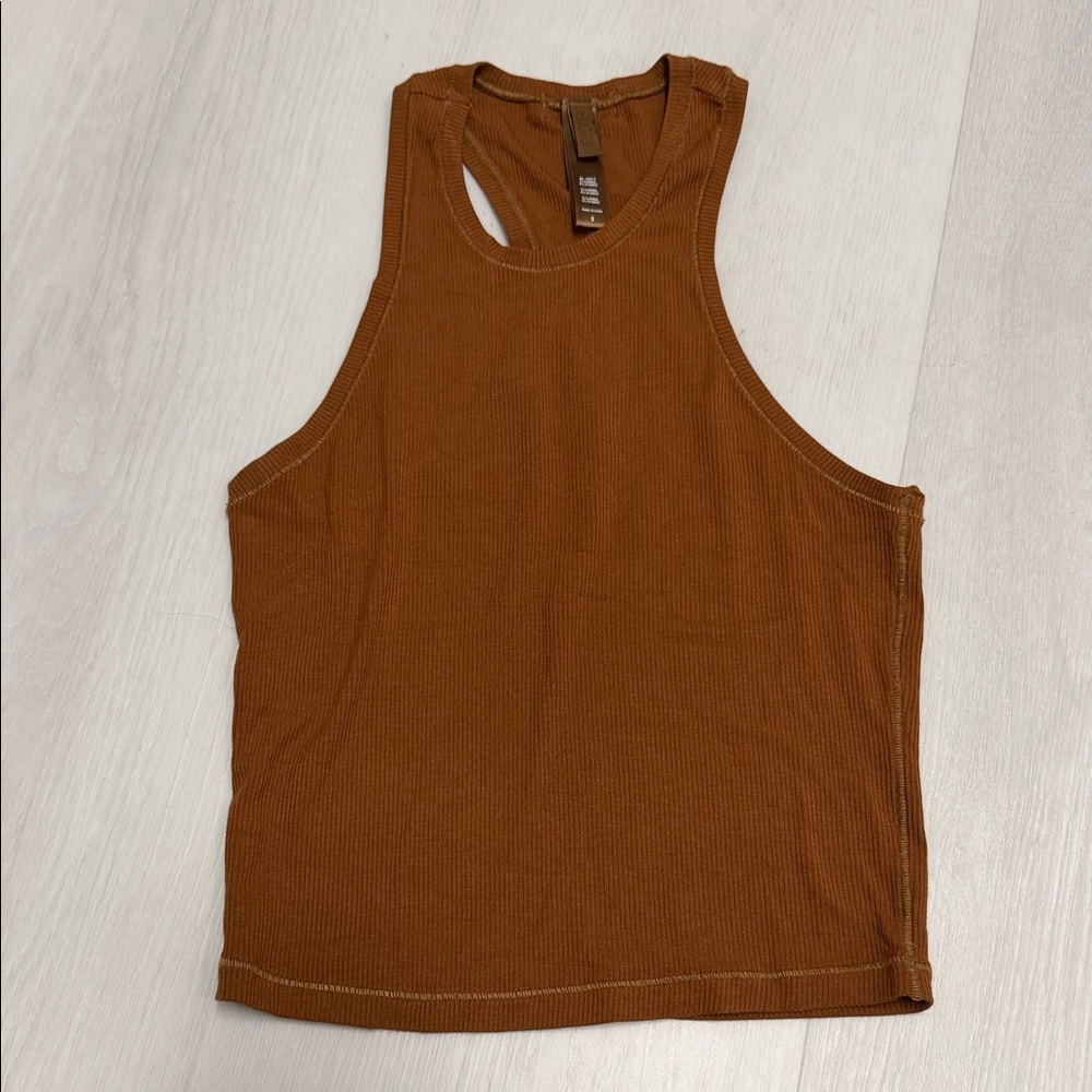 SKIMS Cotton Ribbed Chai Tank Top